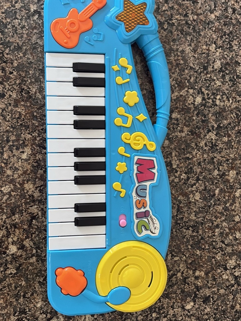 Kids Blue Musical Keyboard Toy with Bright Buttons